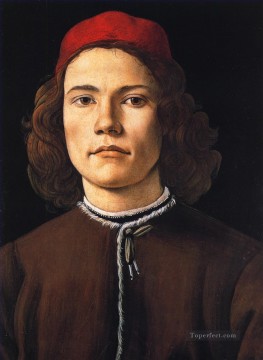  San Pintura - Sandro Retrato de un joven Sandro Botticelli